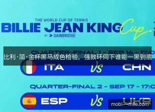 比利·简·金杯黑马成色检验,强敌环伺下谁能一黑到底 比利·简·金杯黑马成色检验,强敌环伺下谁能一黑到底